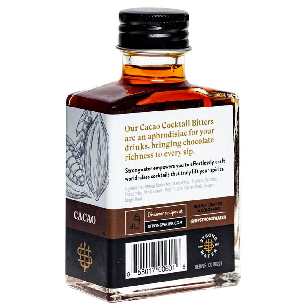 Strongwater Cacao Bitters, 89mL/3floz