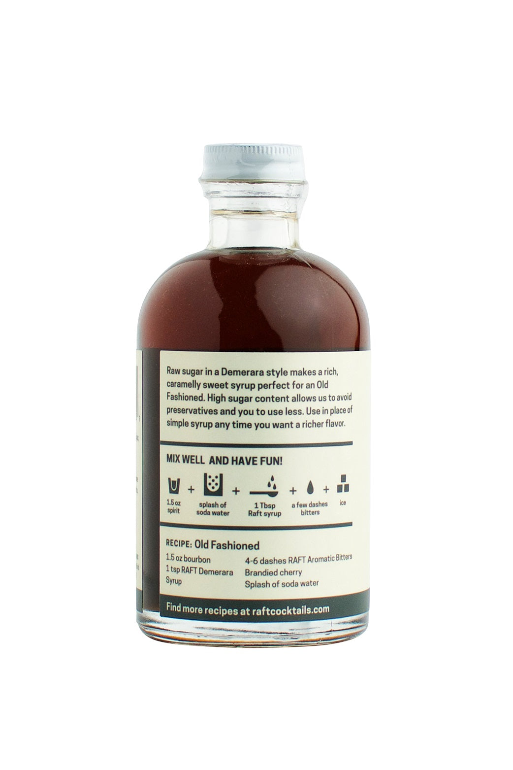Raft Demarara Syrup, 250mL/8.4floz