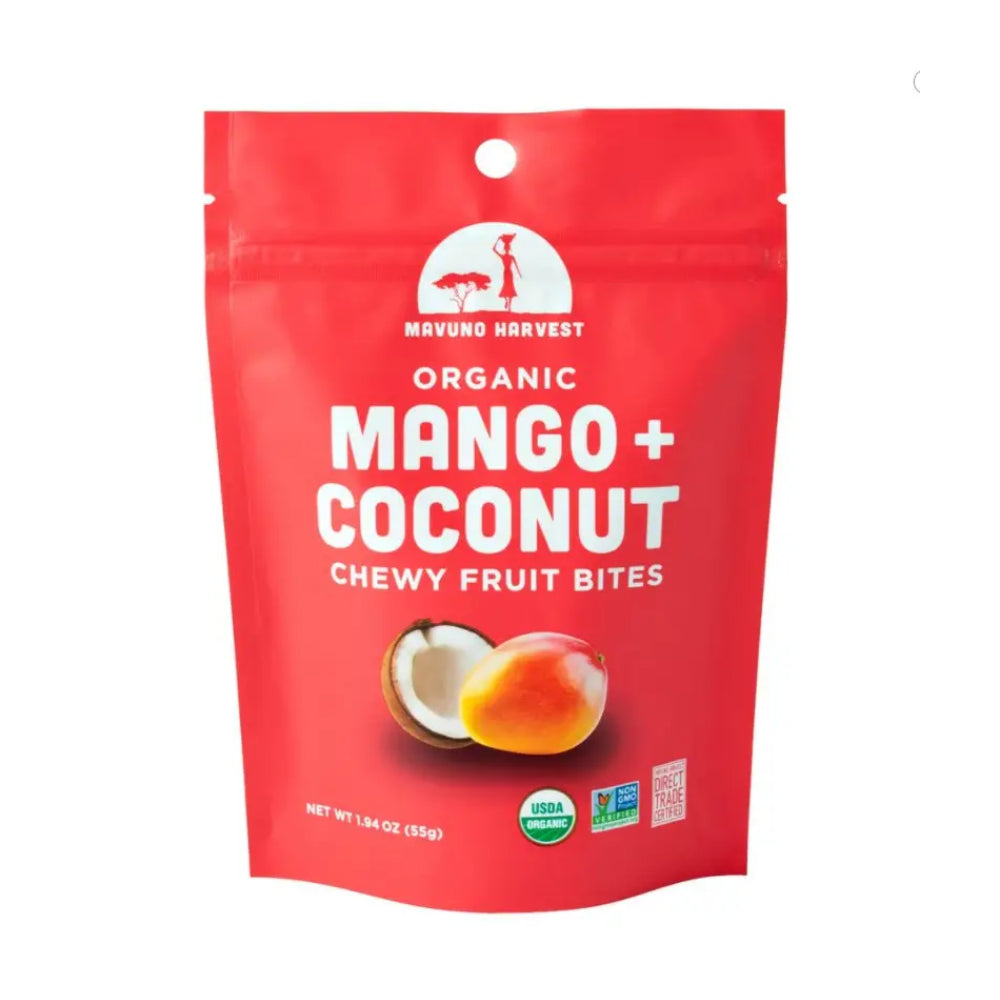Mavuno Chewy Fruit Bites - Mango & Coconut (*NO), 55g/1.94oz