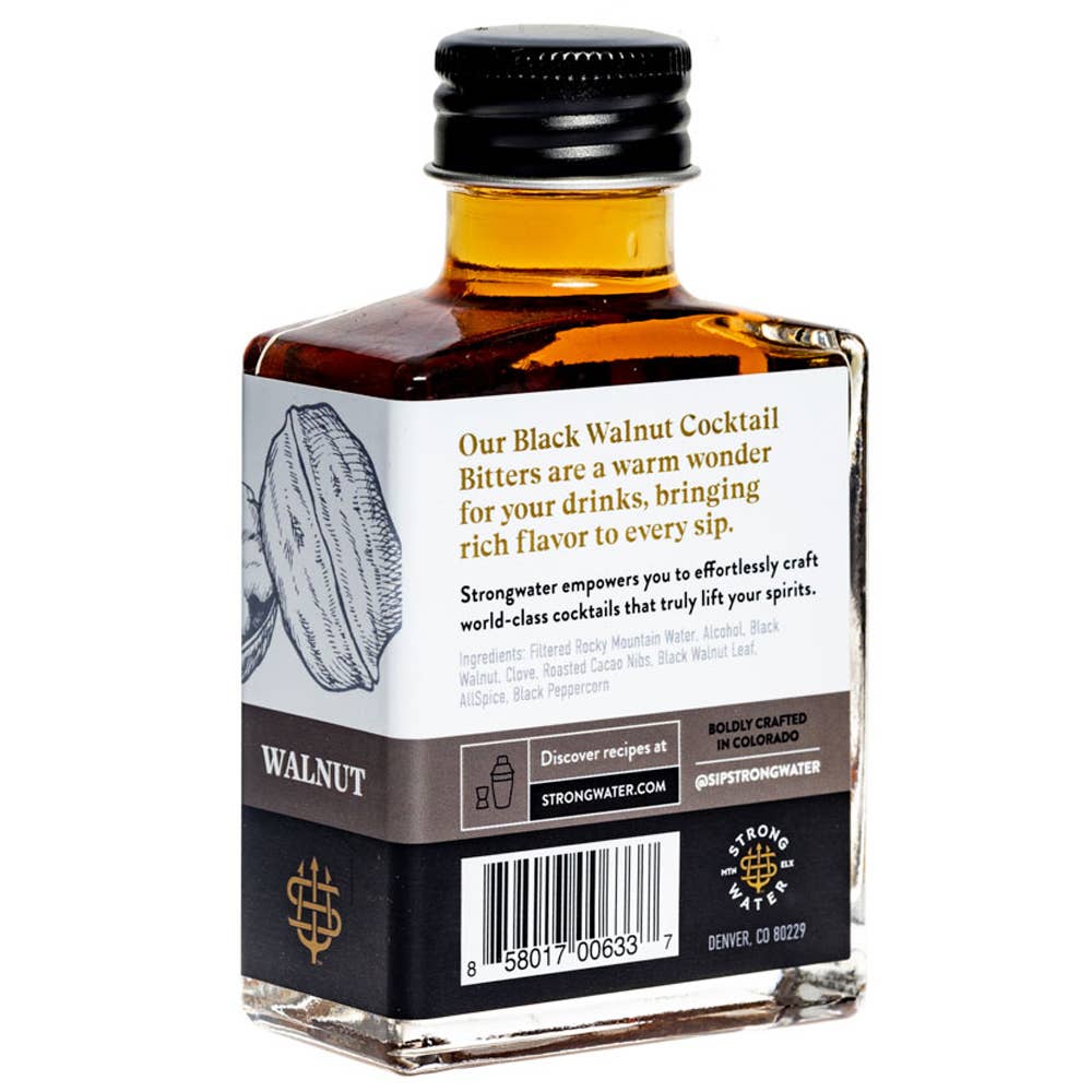 Strongwater Black Walnut Bitters, 89mL/3floz