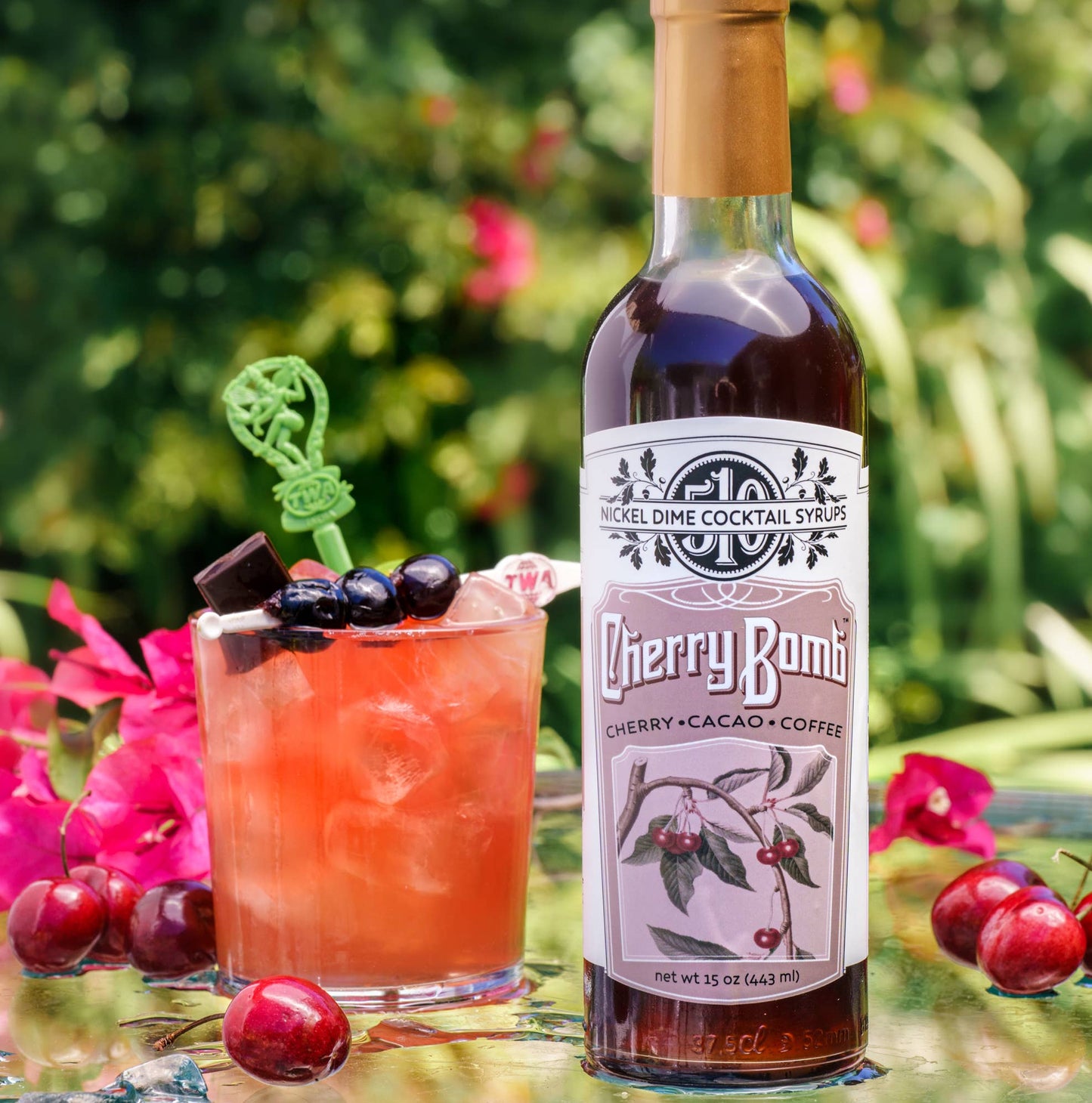 Nickel Dime Cherry Bomb Syrup, 473g/15oz