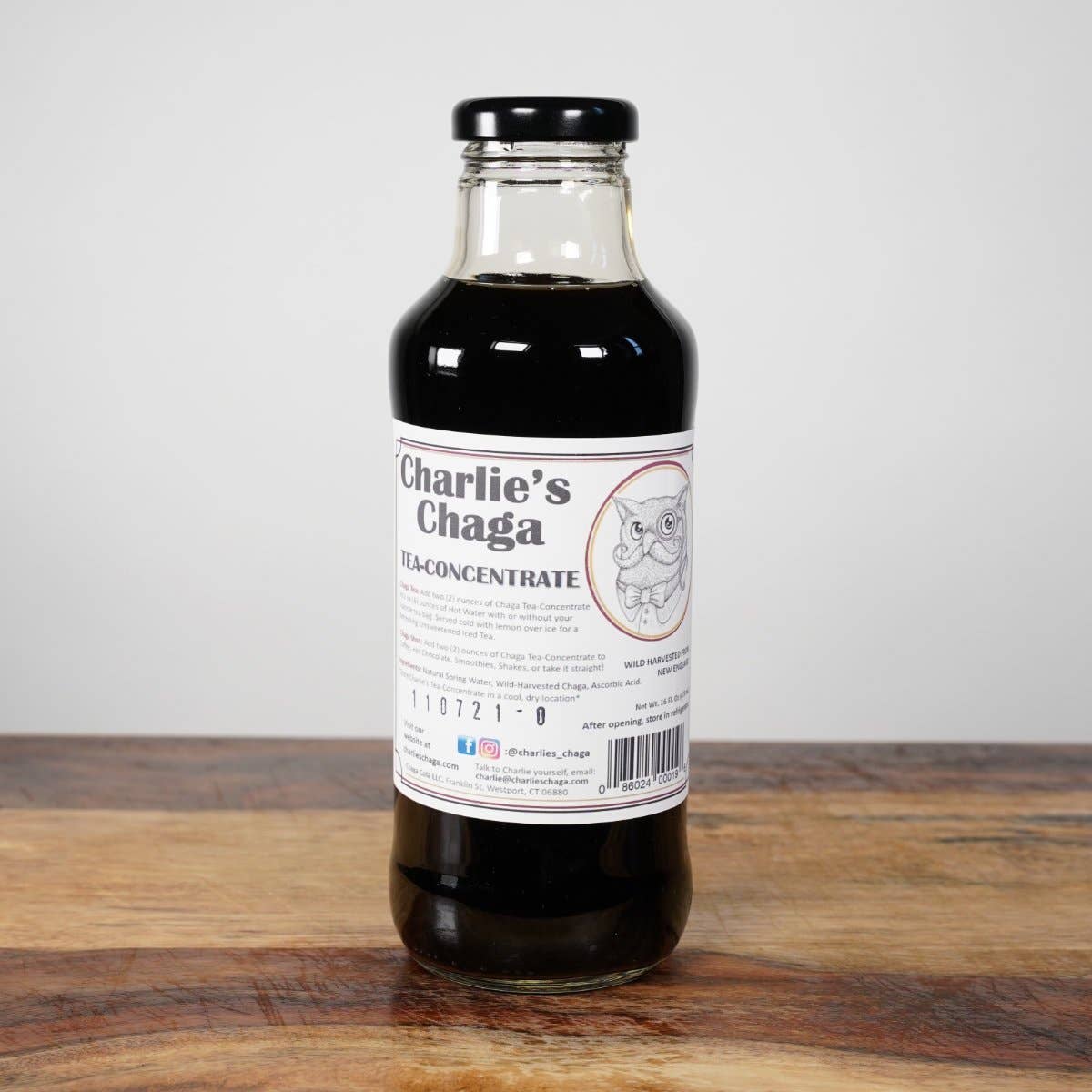 Charlie's Chaga Tea Concentrate, 473ml/16floz