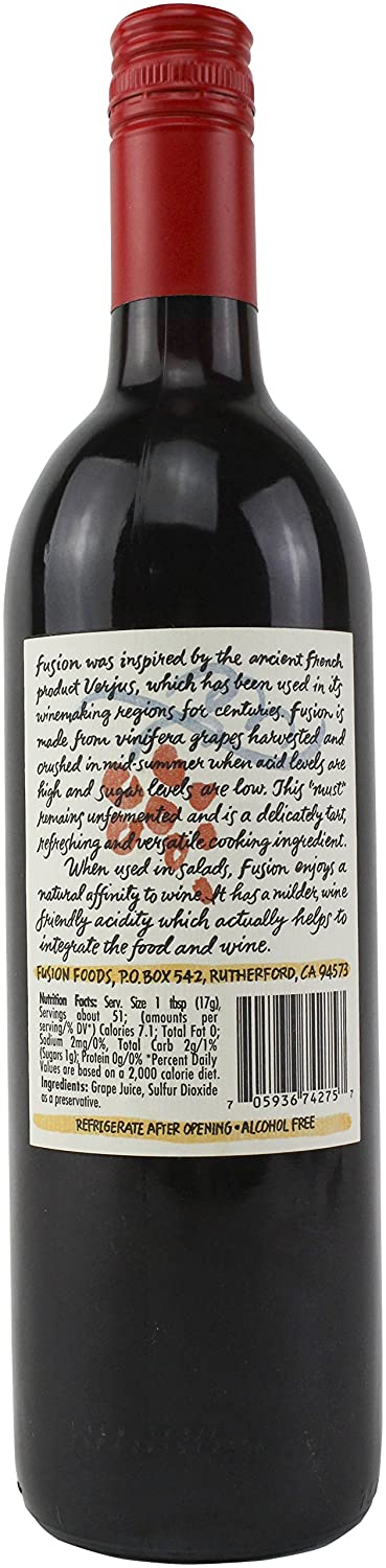 Fusion Verjus Rouge, 750mL/25.4floz