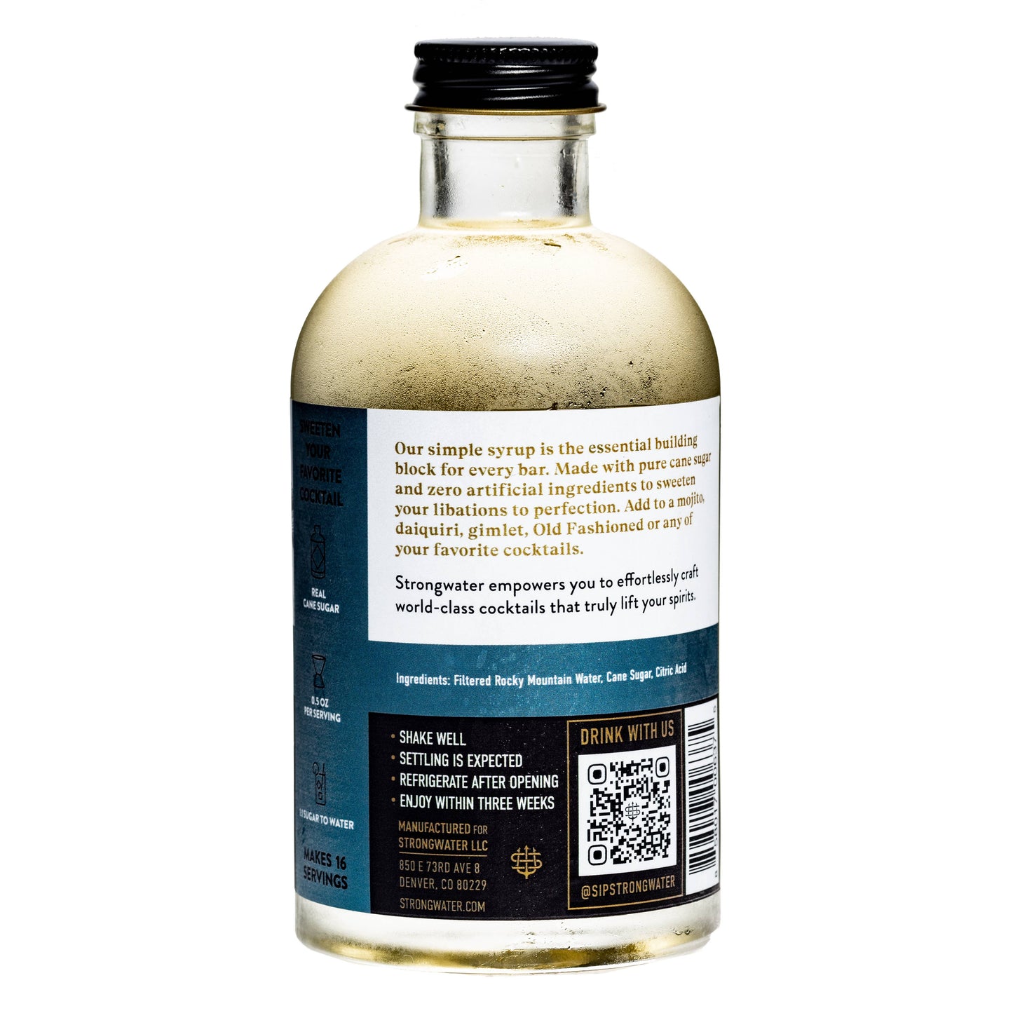 Strongwater Simple Syrup, 237mL/8oz