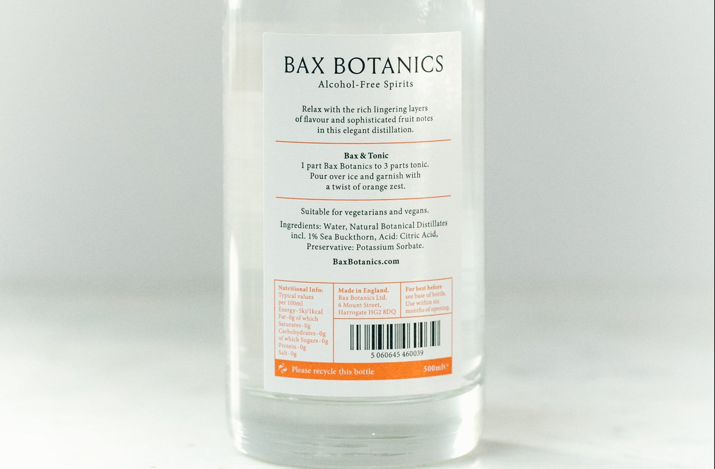 Bax Sea Buckthorn, 500mL/17.7floz