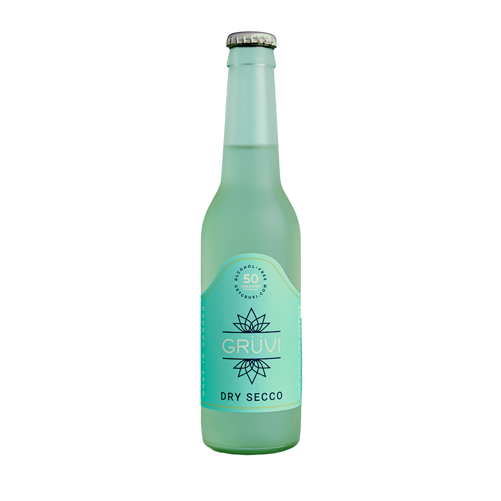 Grüvi Dry Secco (21+), 275mL/9.3oz Glass Bottle