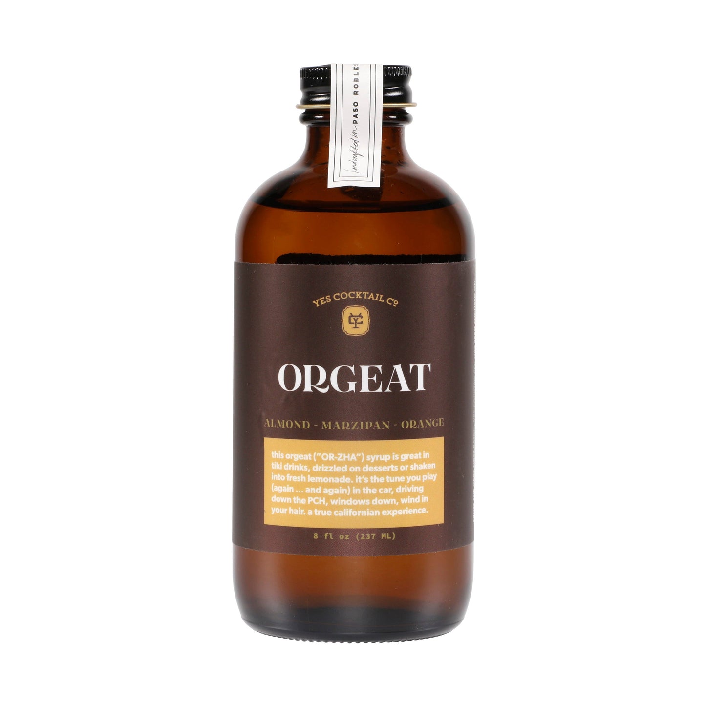 Yes Orgeat Syrup (*R), 237g/8oz
