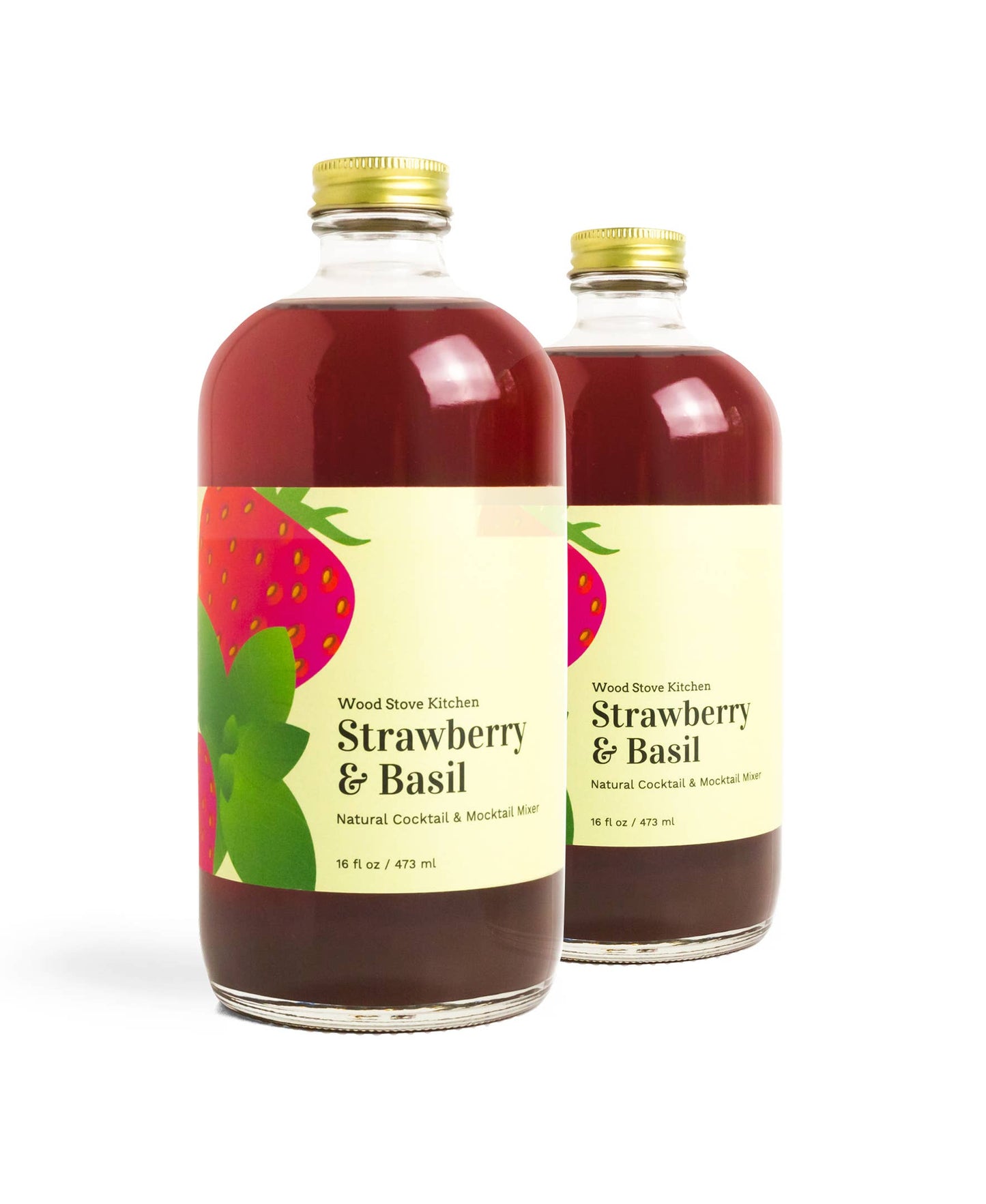 Wood Stove Strawberry & Basil Mixer, 473mL/16floz