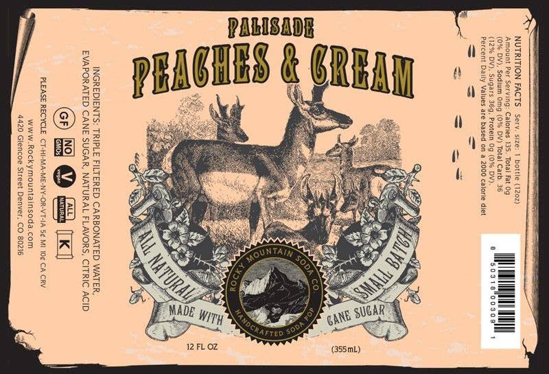 RMSC Palisade Peaches & Cream, 355mL/12floz Glass Bottle