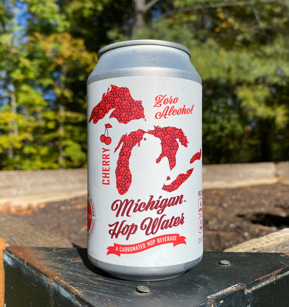 Michigan Hop Water - Cherry, 355mL/12floz Can