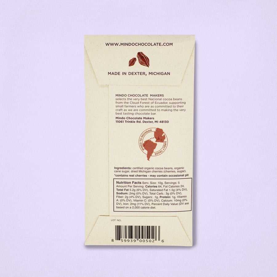 Mindo Signature Cacao Bars, 50g/1.76oz