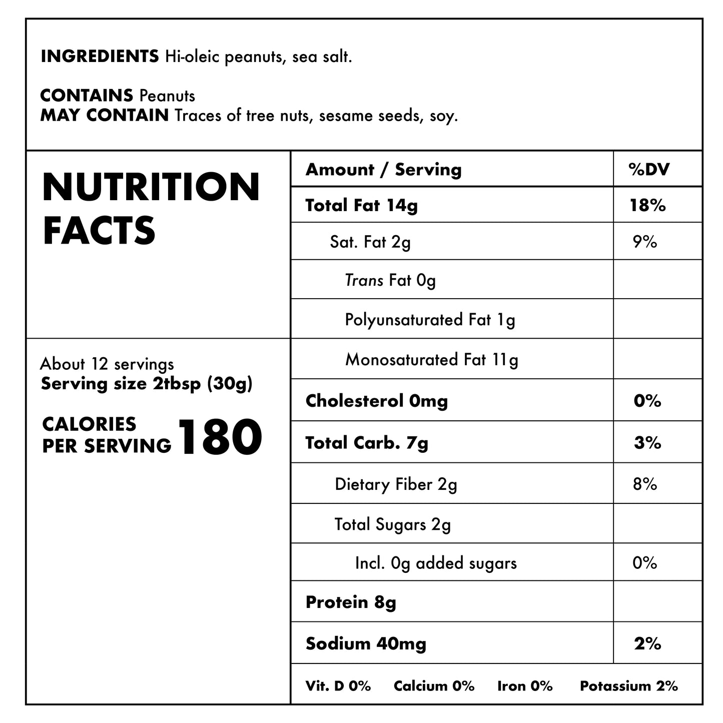 Fix & Fogg Extra Crunchy Peanut Butter (*PN), 375g/13.2oz