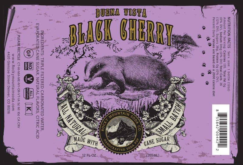 RMSC Buena Vista Black Cherry, 355mL/12floz Glass Bottle