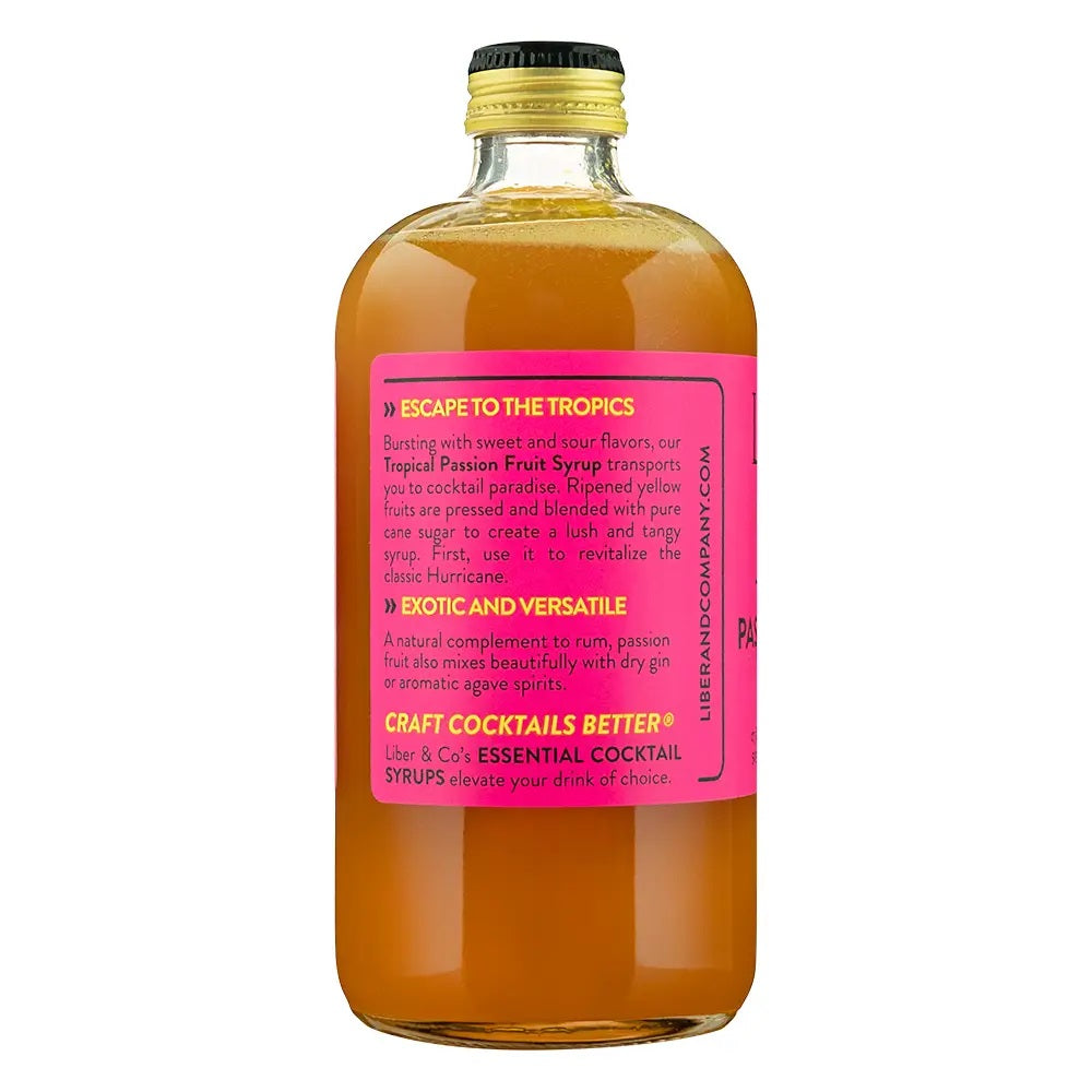 Liber Passion Fruit Syrup, 280mL/9.5floz
