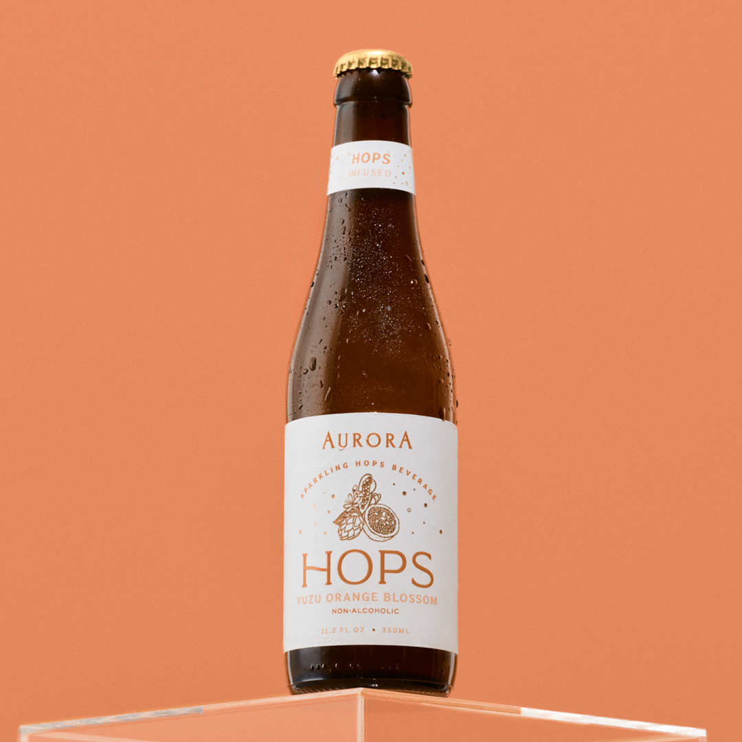 Aurora Hops Sparkling Yuzu Orange Blossom, 330mL/11.2floz