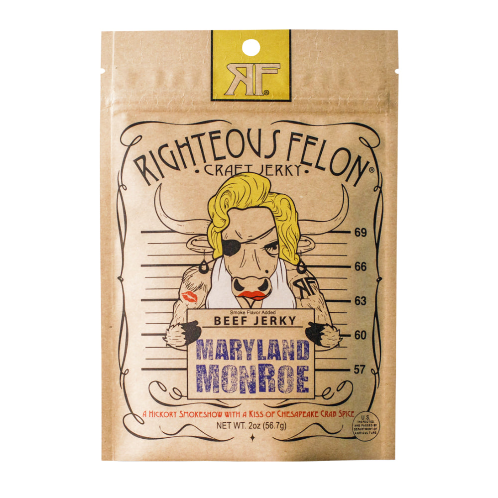 Righteous Felon Maryland Monroe Beef Jerky (*SGN), 2oz