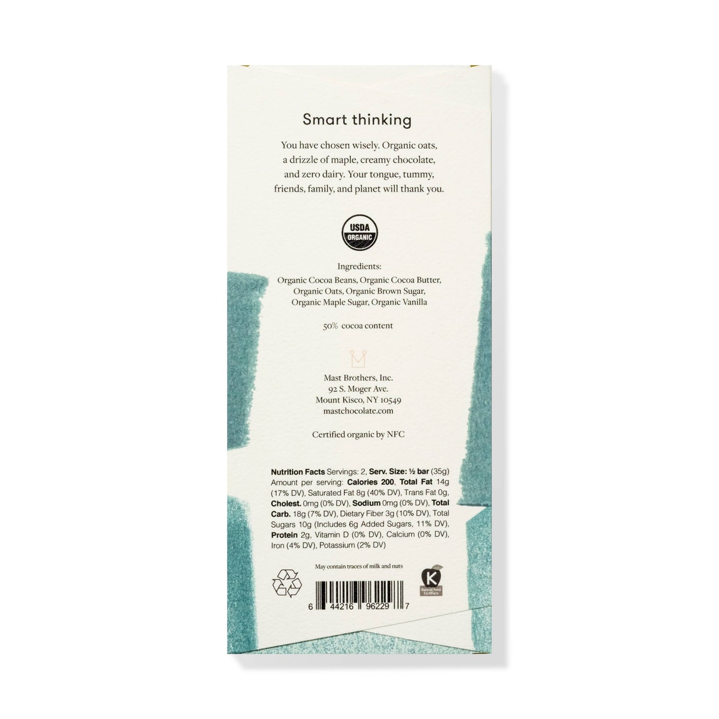 Mast Classic Cacao Bars, 70g/2.5oz