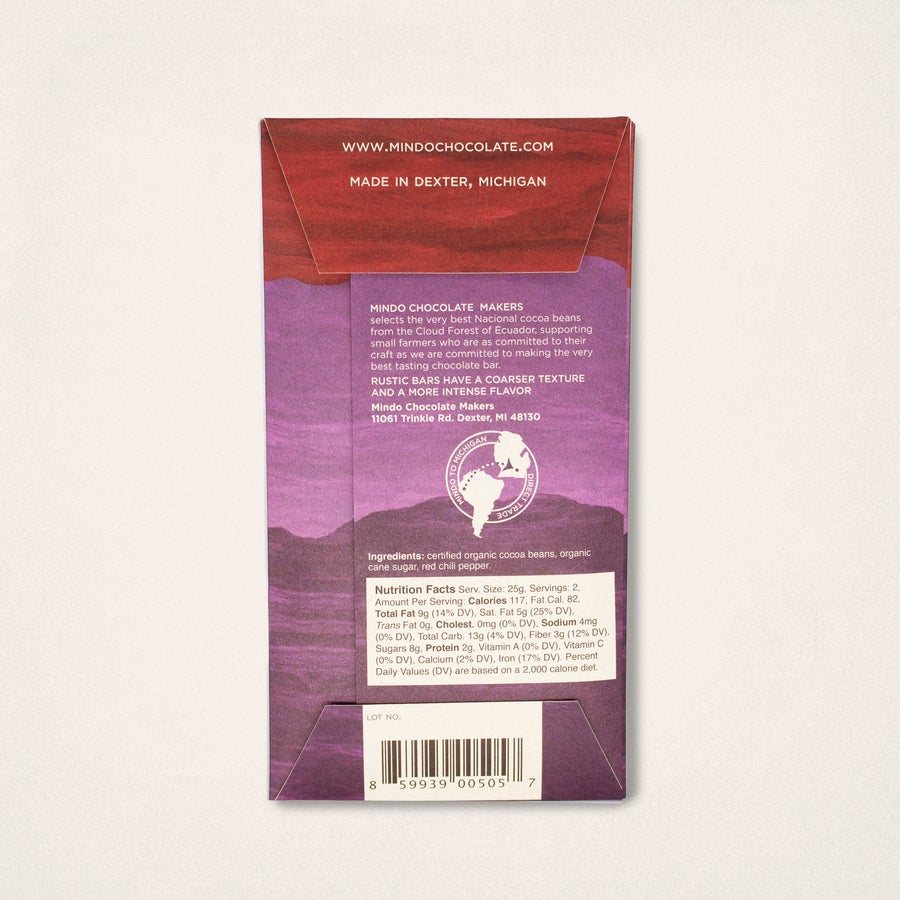 Mindo Rustic Cacao Bars, 50g/1.76oz