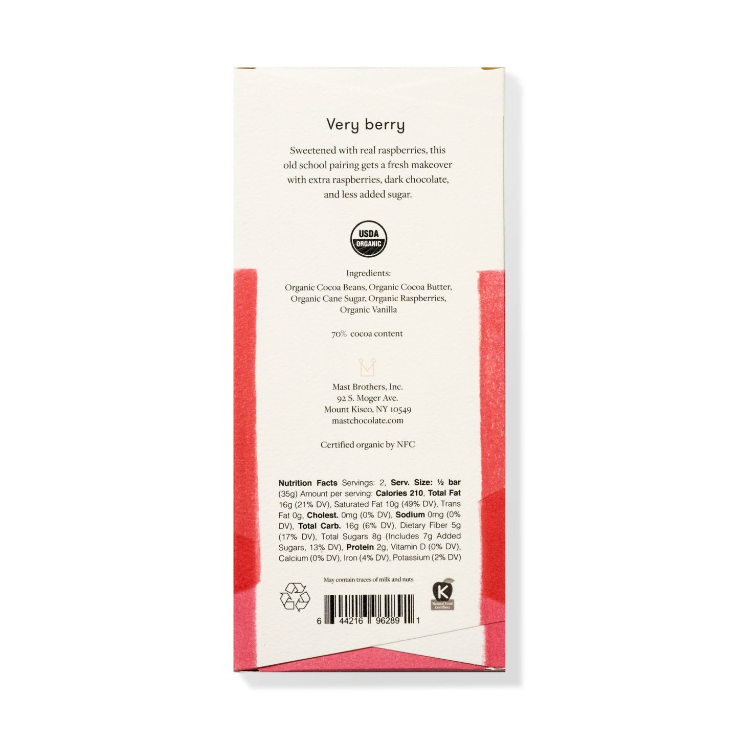 Mast Classic Cacao Bars, 70g/2.5oz