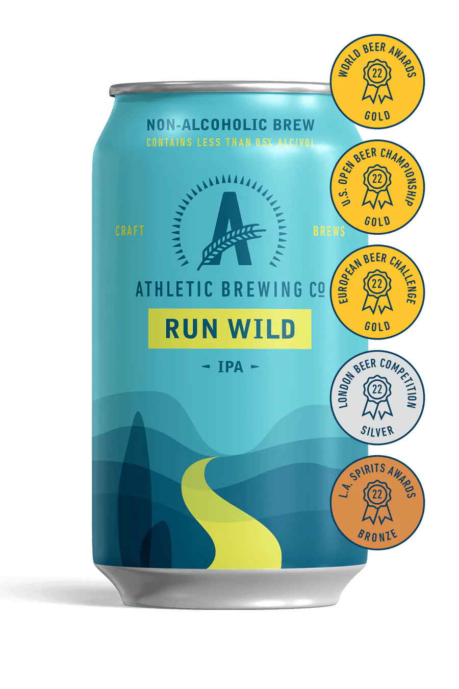 Athletic Run Wild IPA (*WNV, 21+), 355mL/12floz Can