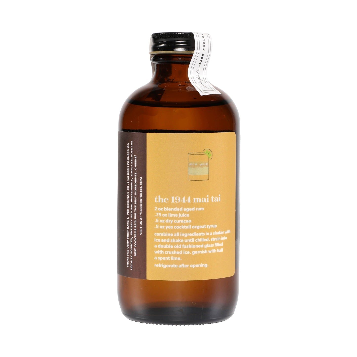 Yes Orgeat Syrup (*R), 237g/8oz