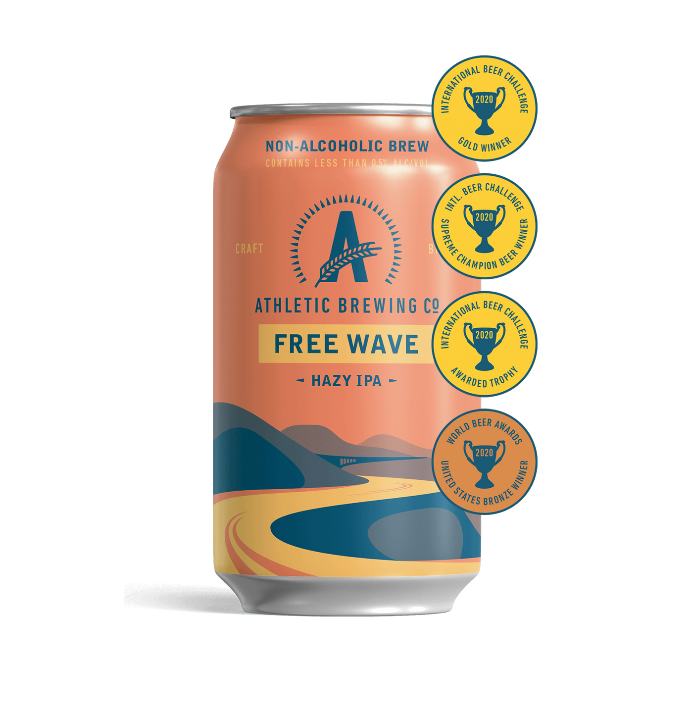 Athletic Free Wave (*WNV, 21+), 355mL/12floz Can