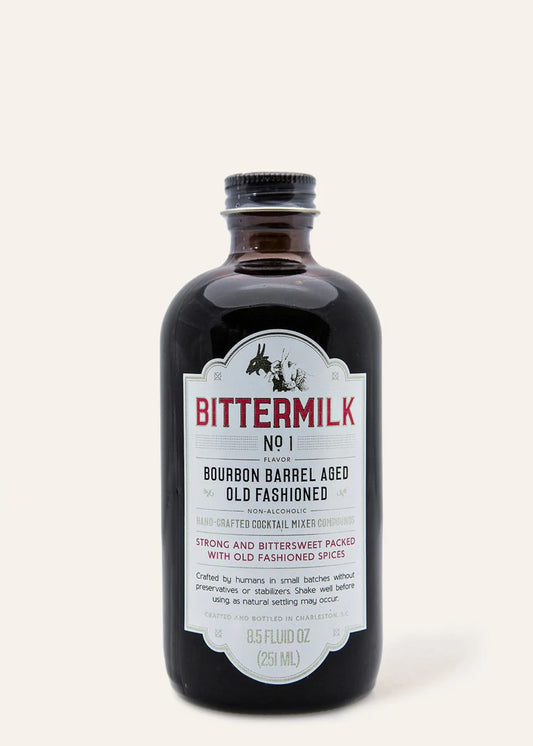 Bittermilk No. 1 Bourbon Barrel Aged Old Fashioned Mixer, 251mL/8.5floz