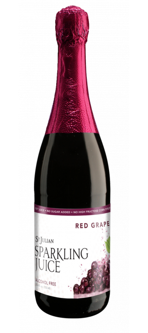 St. Julian Red Grape Sparkling Juice, 750mL