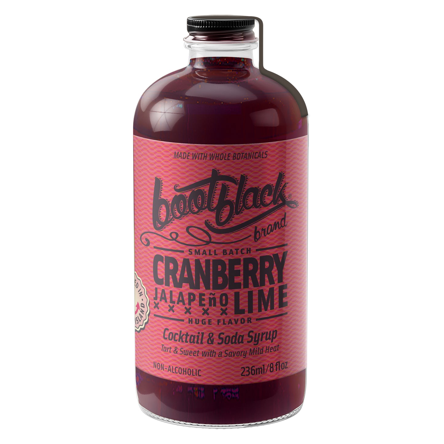 Boot Black Cranberry Jalapeno Syrup (*K), 236mL/8floz