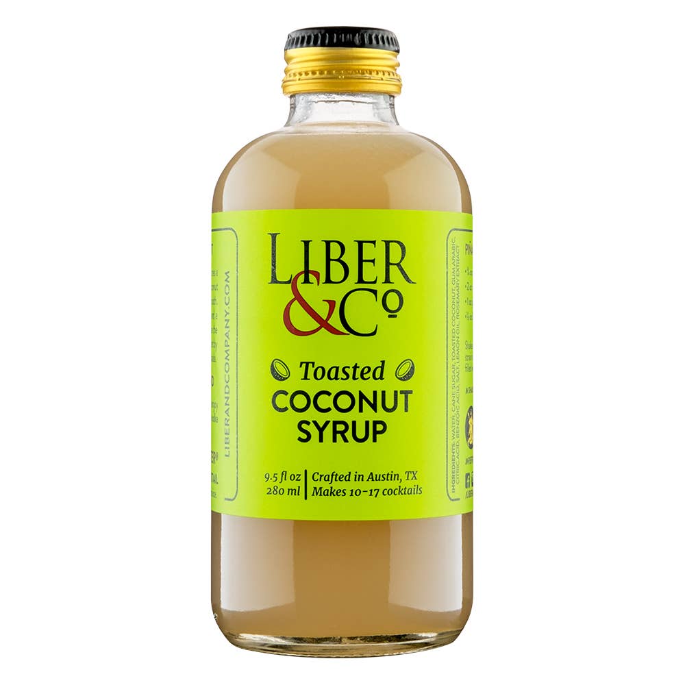 Liber Toasted Coconut Syrup, 280mL/9.5floz
