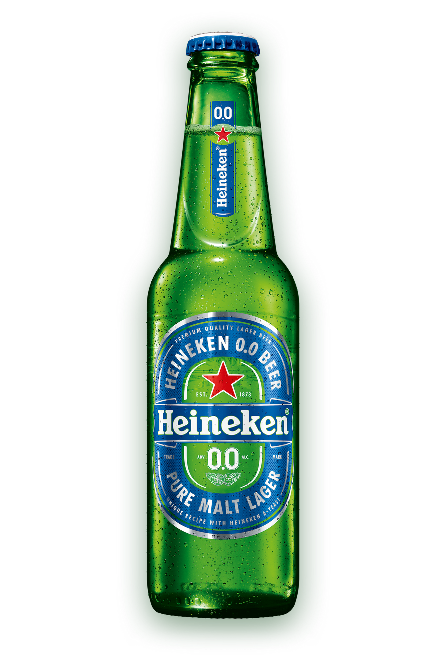 Heineken 0.0 (21+), 355mL/12floz Glass Bottle