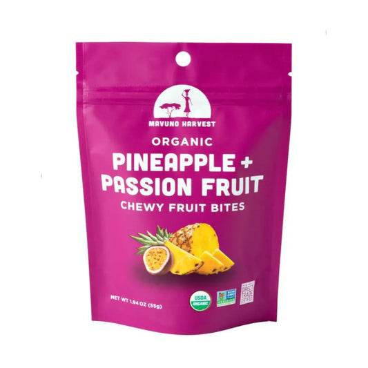Mavuno Chewy Fruit Bites - Pineapple & Passion Fruit(*NO), 55g/1.94oz
