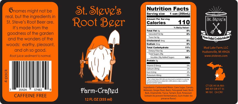 St. Steve's Root Beer, 355mL/12oz Can