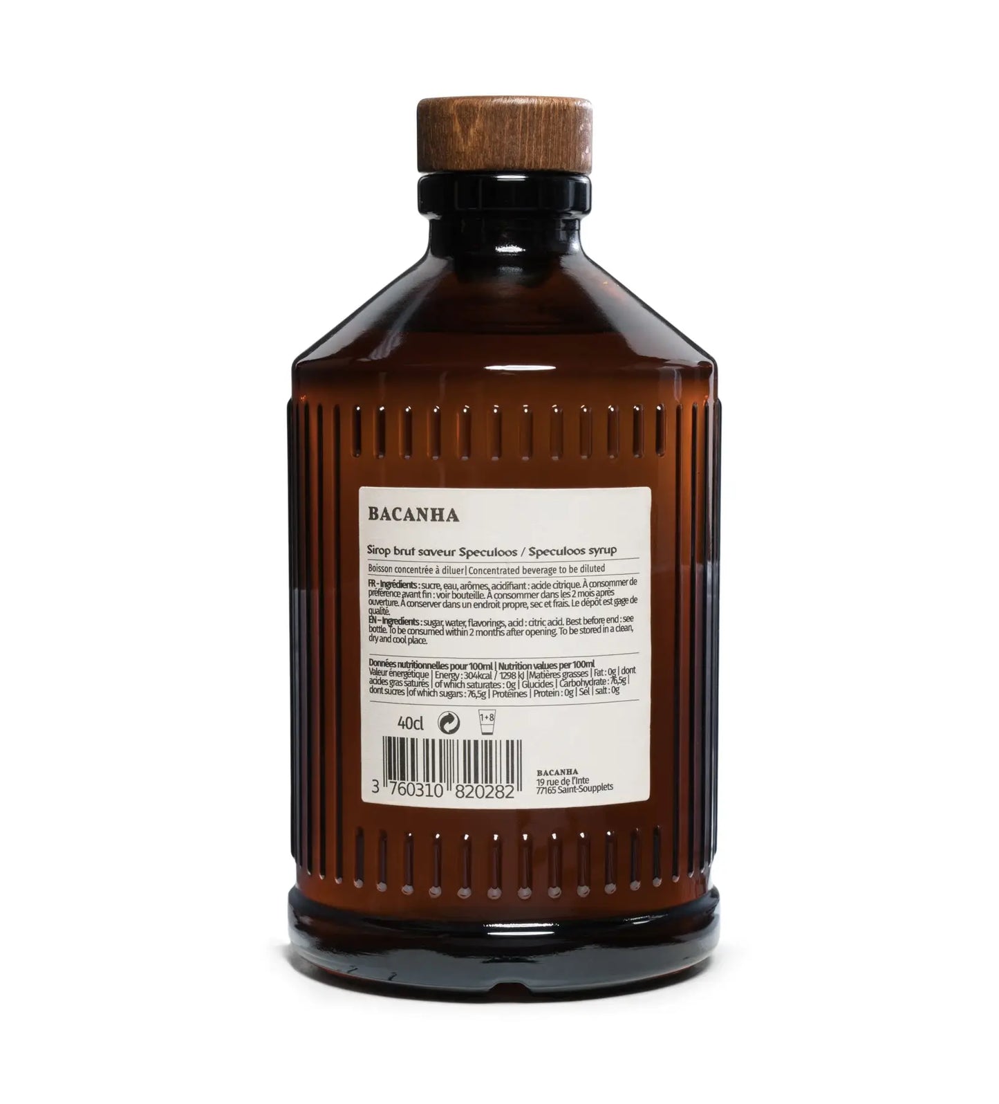 Bacanha Speculoos Syrup (*OV), 400mL/13.5floz