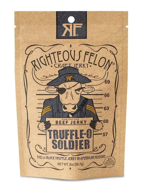 Righteous Felon Truffle-O Soldier Beef Jerky (*SGN), 2oz