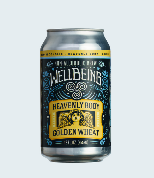 Wellbeing Heavenly Body Golden Wheat (21+), 355mL/12floz Can